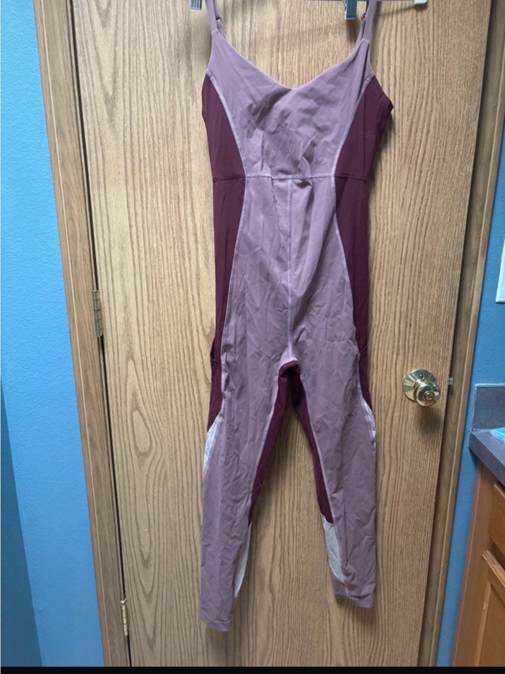 Outdoor Voices Mauve & Plum Colorblock Women’s Jumpsuit